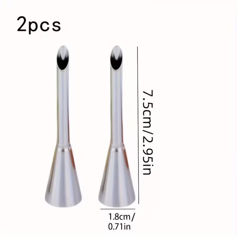 Stainless Steel Piping Nozzle Set (2-Piece)