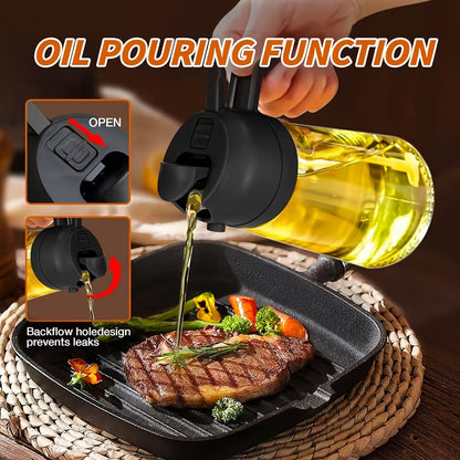 2-in-1 Oil Spray & Pour Bottle