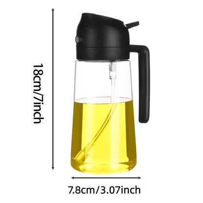 2-in-1 Oil Spray & Pour Bottle