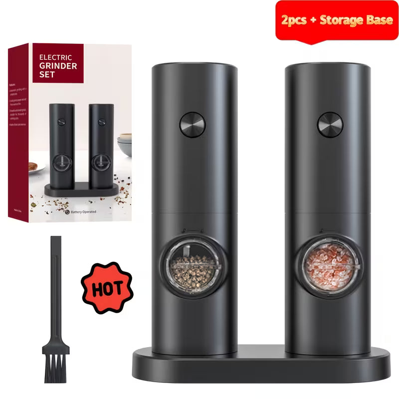 Electric Salt & Pepper Grinder Set