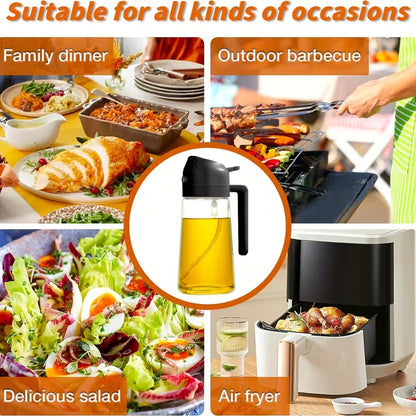 2-in-1 Oil Spray & Pour Bottle