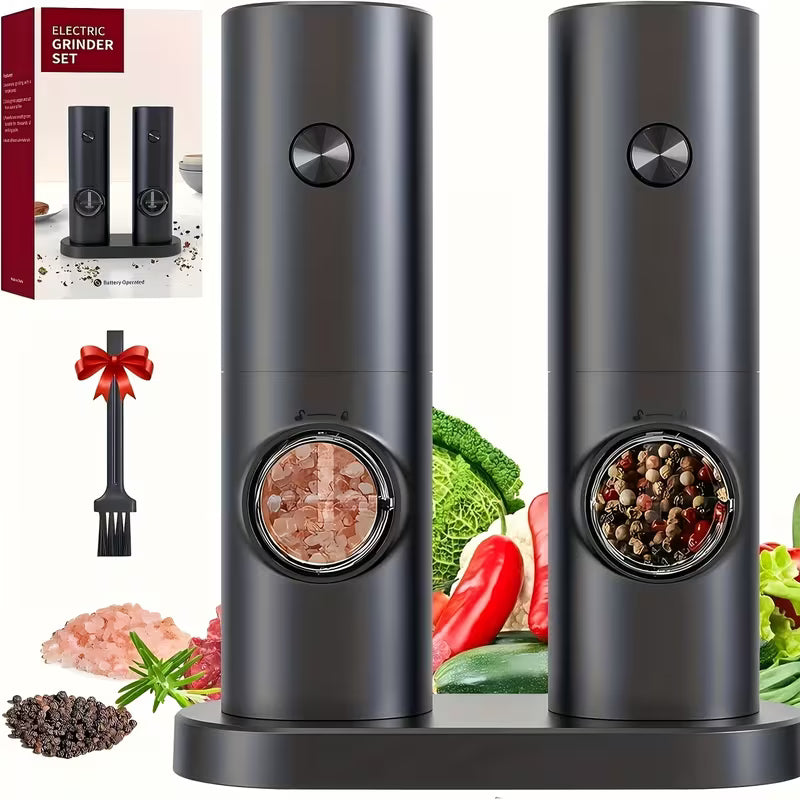 Electric Salt & Pepper Grinder Set