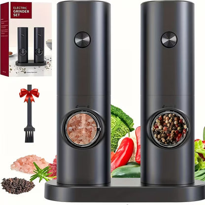 Electric Salt & Pepper Grinder Set