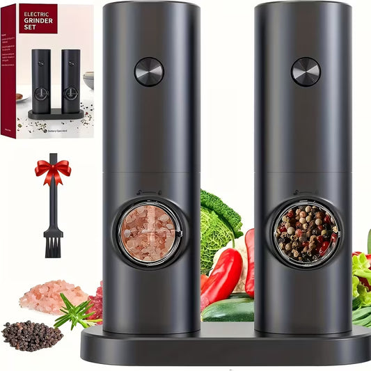 Electric Salt & Pepper Grinder Set
