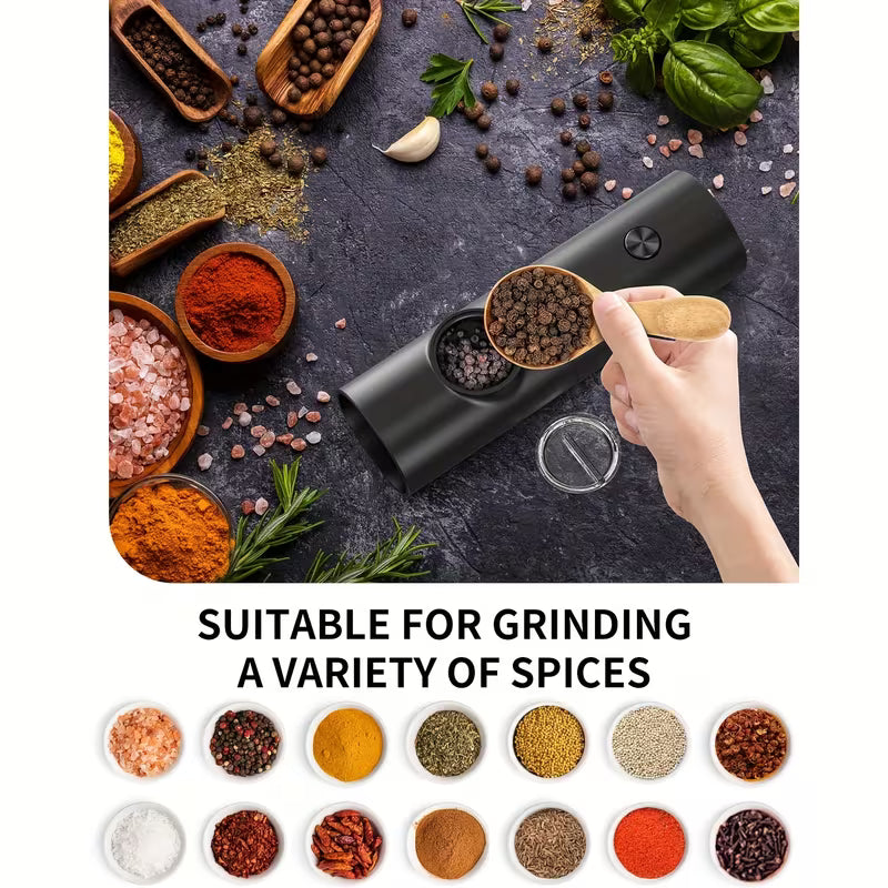 Electric Salt & Pepper Grinder Set