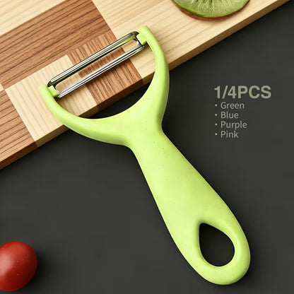 Stainless Steel Fruit & Vegetable Peeler Set (4-Piece)