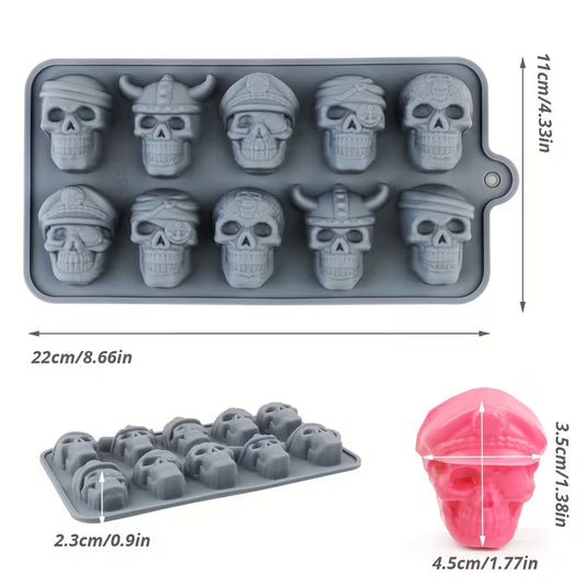 Silicone Ice & Chocolate Mould (Skull Design)