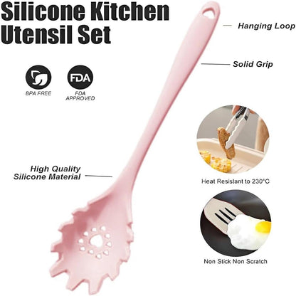 (Pink) 22Pcs Utensil Set