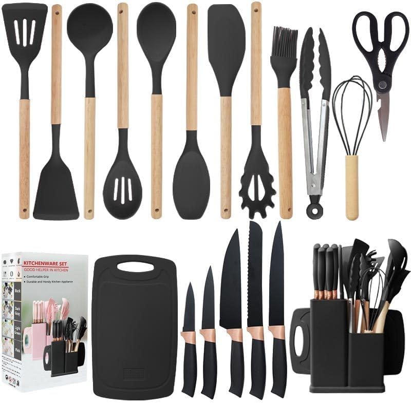 19pcs Kitchen Utensil & Knife set