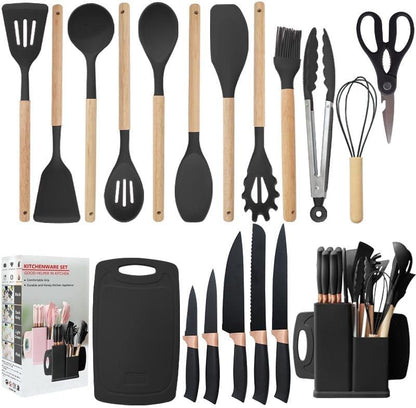 19pcs Kitchen Utensil & Knife set