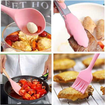 (Pink) 22Pcs Utensil Set