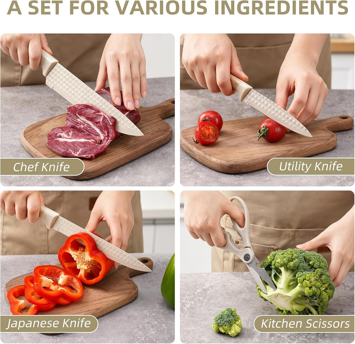 SKY-TOUCH Kitchen Knife Set