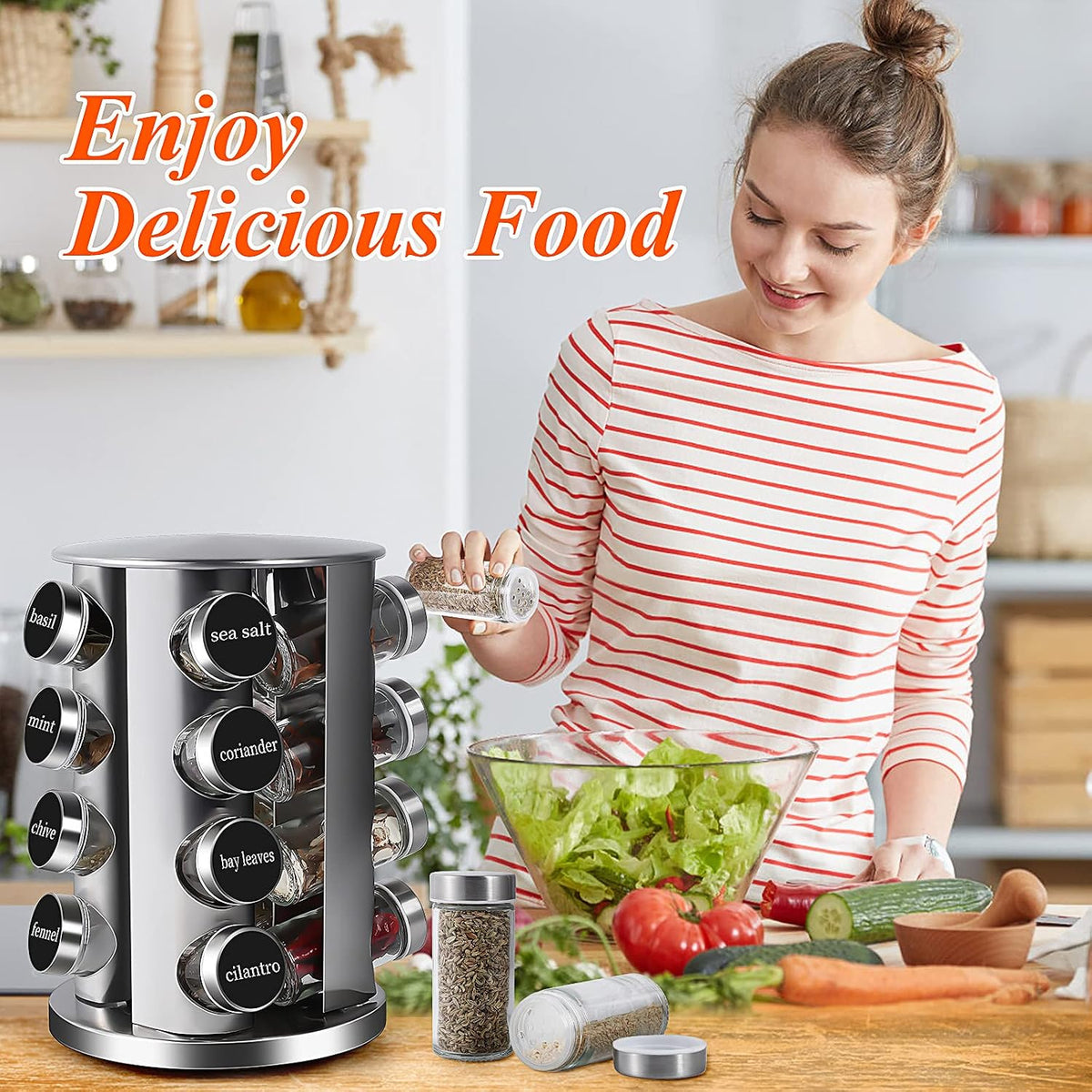 Double 2 C Revolving Spice Rack