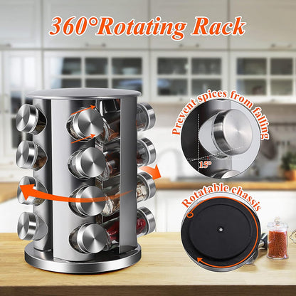 Double 2 C Revolving Spice Rack