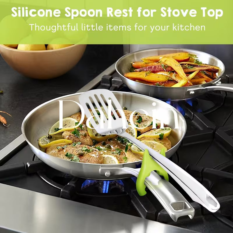 Silicone Spoon Rest & Spatula Holder (3-Piece)