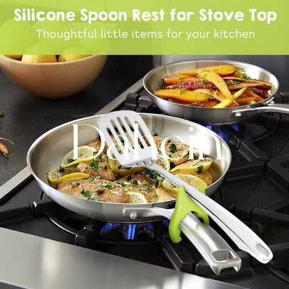 Silicone Spoon Rest & Spatula Holder (3-Piece)
