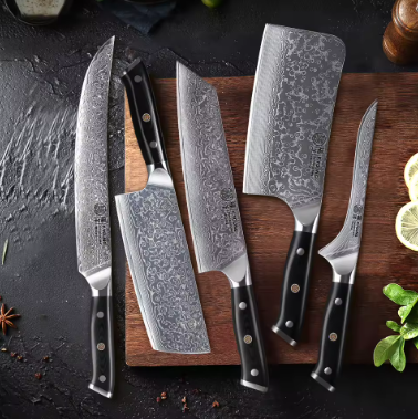 12Pcs/Set Damascus Japanese Chef Knives