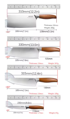4Pcs/Set Japanese Chef Knife set