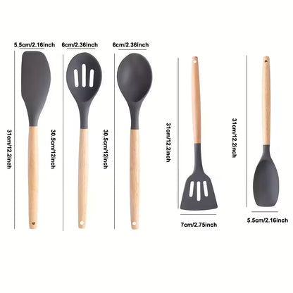 Silicone Kitchen Utensil Set (5-Piece)