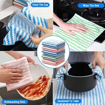 Microfiber Kitchen Towels (10-Pack)