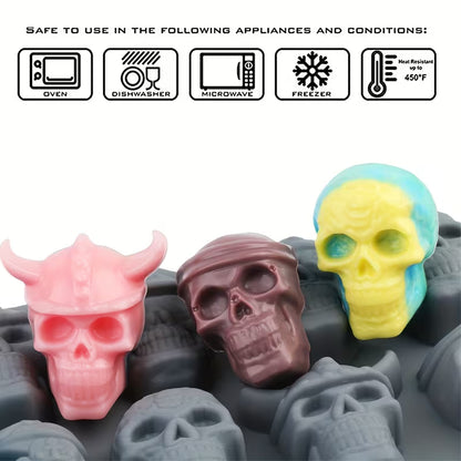 Silicone Ice & Chocolate Mould (Skull Design)