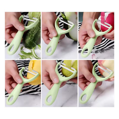 Stainless Steel Fruit & Vegetable Peeler Set (4-Piece)