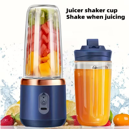 6-Blade, 2-In-1 Portable Electric Juicer/Blender