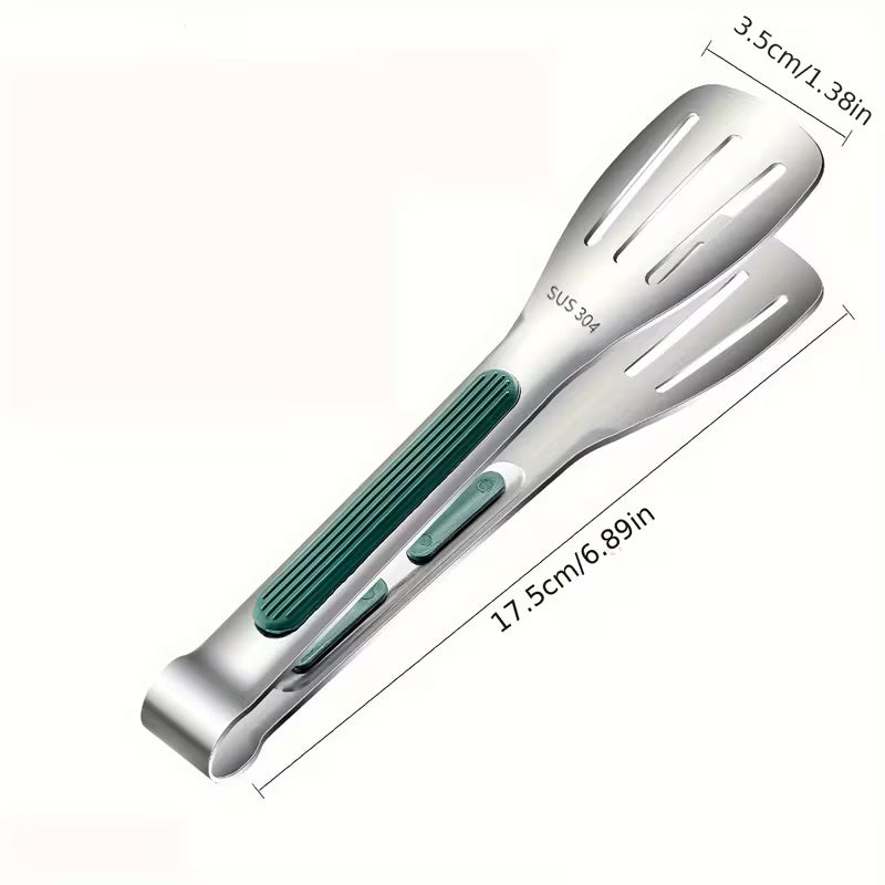 3pcs Stainless Steel Kitchen Cooking Tongs